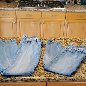2 pairs of Loft Jeans.